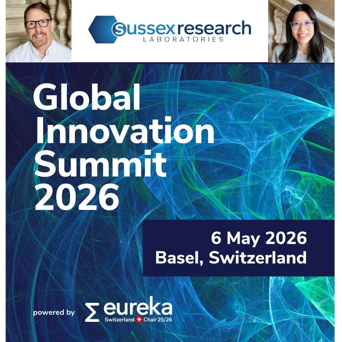 Sussex Research Laboratories Inc. will be attending the Eureka Network Global Innovation Summit in Basel, Switzerland