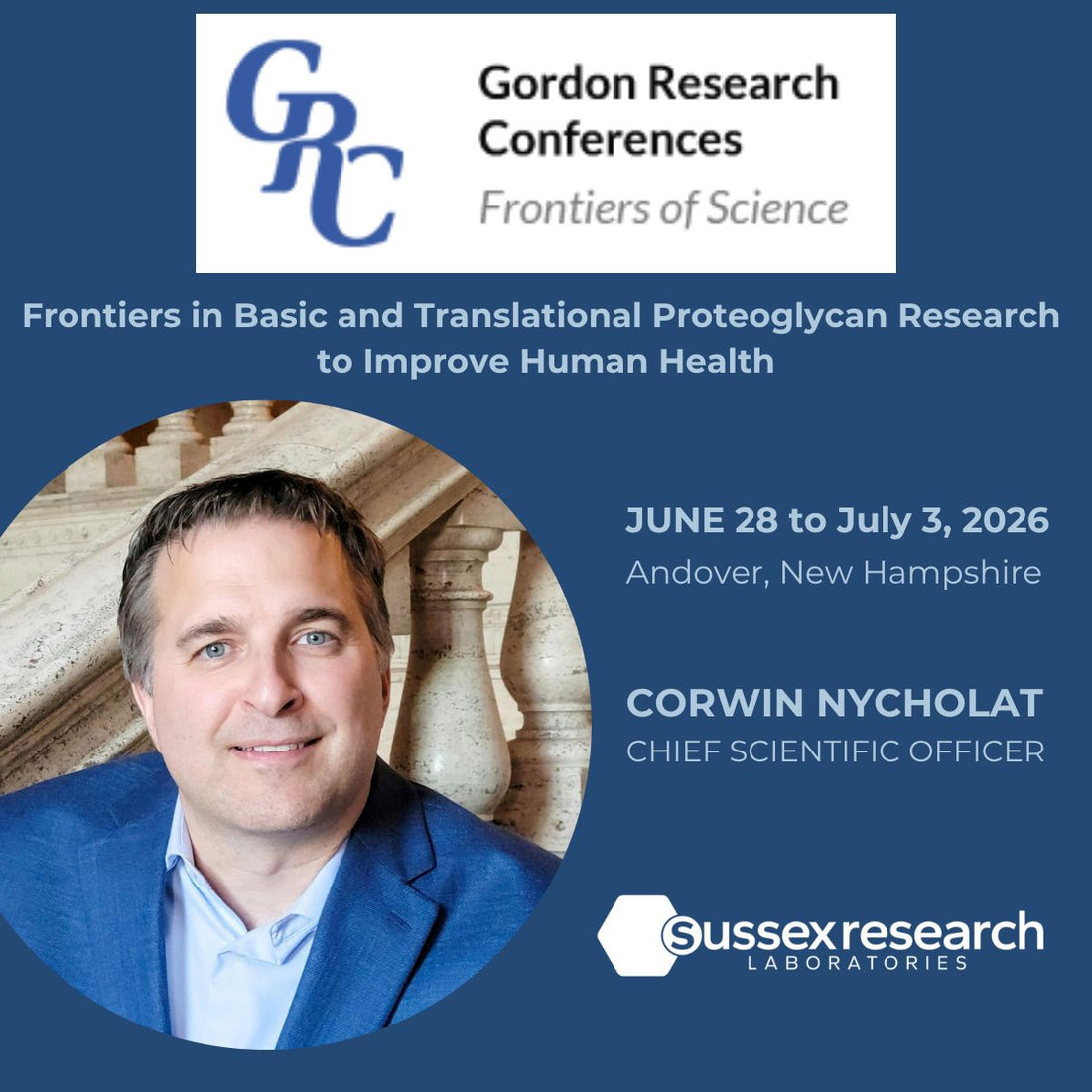 Sussex Research Laboratories Inc. is attending the 2026 Gordon Research Conference (GRC)